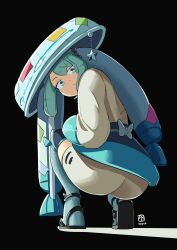  1girl ass automatic_giraffe creatures_(company) game_freak hatsune_miku highres huge_ass nintendo pokemon project_voltage solo steel_miku_(project_voltage) twintails vocaloid  rating:Sensitive score:38 user:RIG