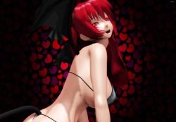  1girl 3d animated animated_gif ass bat_wings bikini breasts covered_erect_nipples demon_girl head_wings koakuma large_breasts long_hair mikumikudance_(medium) open_mouth red_eyes red_hair sexually_suggestive sideboob source_request swimsuit tagme touhou wings  rating:Sensitive score:63 user:Thesushi