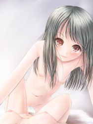 1girl bad_id bad_pixiv_id blush breasts face female_focus female_pov green_hair lips nipples nude original phazer pov pussy_juice red_eyes silver_hair small_breasts solo_focus yuri rating:Explicit score:106 user:danbooru