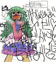  aged_down akaishi_shiroishi blush crying crying_with_eyes_open dress green_hair japanese_text leaking rape screaming shaking tears tentacle_panties tentacle_sex tentacles tentacles_under_clothes thighhighs translation_request  rating:Questionable score:2 user:ChaosMieter