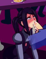 blush boxman cum cum_in_mouth cum_in_nose ejaculation fellatio jill_stingray long_hair oral pantyhose penis pixel_art public_indecency purple_hair saliva sitting squatting stealth_fellatio stealth_sex tagme tears tongue twintails under_table va-11_hall-a rating:Explicit score:241 user:Vito-Seeder