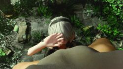  1boy 1girl 2b_(nier:automata) 3d age_difference aged_down animated fat fat_man fellatio flat_chest hetero hiding_face highres kaogum loli looping_animation nier:automata nier_(series) nipples nude old old_man oral penis pov pov_crotch short_hair size_difference sound spread_legs square_enix tagme uncensored video white_hair  rating:Explicit score:359 user:kaogum