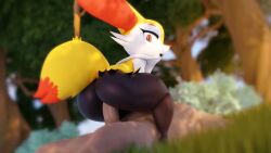  1boy 1girl 3d adriandustred animal_ears animated ass braixen creatures_(company) eyebrows eyelashes fox_ears fox_girl fox_tail from_behind from_below furry furry_female furry_with_non-furry game_freak gen_6_pokemon girl_on_top hetero huge_ass interspecies leaning_forward looking_at_viewer looking_back looking_down nintendo open_mouth orange_fur outdoors penis pinkrotten pokemon pokemon_(creature) pokephilia profile riding sex shortstack slit_pupils solo_focus sound squatting squatting_cowgirl_position tagme tail thick_thighs thighs uncensored vaginal video white_fur wide_hips yellow_fur  rating:Explicit score:244 user:Only_Kemonomimi