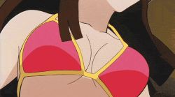  1girl animated animated_gif ass bikini blush bouncing_breasts breasts brown_eyes brown_hair bursting_breasts long_hair lowres mazinger_(series) mazinger_z mazinkaiser nipples solo swimsuit topless wardrobe_malfunction yumi_sayaka  rating:Questionable score:109 user:ratracer8492
