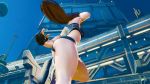  1boy 1girl 3d alternate_costume alternate_hairstyle animated ass breasts brutalace capcom chun-li curvy outdoors sky street_fighter street_fighter_v tagme video video 