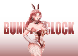  1girl bare_shoulders breasts closed_eyes dead_or_alive dead_or_alive_xtreme_venus_vacation earrings elise_(doa) jewelry large_breasts leotard long_hair pink_hair playboy_bunny rabbit_ears rabbit_tail rou_ge_yu_yun_zhi  rating:Sensitive score:3 user:zombiespacial