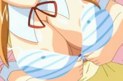 00s ane_to_boin animated animated_gif bouncing_breasts bra breasts hanamaru_mikan huge_breasts large_breasts lowres nipples orange_hair ribbon underwear undressing rating:Explicit score:29 user:FyuriasNova