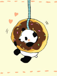  doughnut food heart lowres panda string  rating:Sensitive score:1 user:Blu