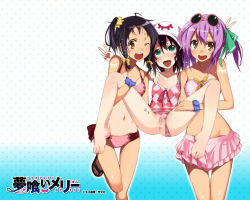  3girls :d ;d after_vaginal aftersex ahegao alternate_hair_color anus assist bandeau baseball_cap bikini black_hair blue_background blue_scrunchie blush body_writing bow bow_bikini bow_one-piece_swimsuit bow_swimsuit brown_eyes brown_hair carrying casual_one-piece_swimsuit checkered_clothes checkered_one-piece_swimsuit checkered_swimsuit clothing_aside copyright_name covered_erect_nipples cowboy_shot cum cum_in_pussy cum_on_body cum_on_lower_body cumdrip derivative_work dot_nose double_v drooling eyewear_on_head fang flat_chest flip-flops foot_out_of_frame frilled_bikini frilled_swimsuit frills front-tie_top glasses glasses_on_head gradient_background green_bow green_eyes hair_between_eyes hair_bow hair_ornament hat holding_person kounagi_yui leg_up loli looking_at_viewer merry_nightmare midriff multicolored_bikini multicolored_clothes multicolored_swimsuit multiple_girls navel one-piece_swimsuit one-piece_swimsuit_aside one_eye_closed open_mouth pink_bikini polka_dot polka_dot_background ponytail print_headwear print_one-piece_swimsuit print_swimsuit purple_hair pussy red-framed_eyewear red_bow ribbon sandals scrunchie short_hair side_ponytail skirted_swimsuit smile source_request split spread_legs sunglasses sunglasses_on_head swimsuit swimsuit_aside tachibana_isana tally tan tanline teeth third-party_edit tongue tongue_out two_side_up upper_teeth_only ushiki_yoshitaka v white_headwear wink wrist_scrunchie yellow_bow yellow_eyes yellow_scrunchie yumekui_merry  rating:Explicit score:157 user:danbooru