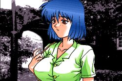  1993 breasts game_cg large_breasts lex_kyonyuu_monogatari lowres pc98 studio_sold_out 