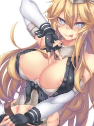 10s 1girl areola_slip bare_shoulders black_gloves blonde_hair blue_eyes blush breasts covered_erect_nipples fi-san fingerless_gloves gloves hair_between_eyes highres iowa_(kancolle) kantai_collection large_breasts looking_at_viewer simple_background solo star-shaped_pupils star_(symbol) symbol-shaped_pupils tongue tongue_out transparent_background v white_background rating:Questionable score:42 user:danbooru
