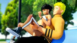  1boy 1girl 3d age_difference animated bench black_hair blonde_hair blue_eyes boruto:_naruto_next_generations cheating_(relationship) clothed_sex cowgirl_position crop_top facial_mark father_and_daughter female_pervert fishnets girl_on_top hetero highres incest jeans_shorts loli medium_hair moaning naruto naruto_(series) outdoors park park_bench penis pervert ponchi public_indecency pussy sex sex_from_behind short_hair shorts size_difference sound spread_legs stomach_bulge straddling submission tagme tree uzumaki_himawari uzumaki_naruto vaginal video whisker_markings  rating:Explicit score:204 user:AhegaopA