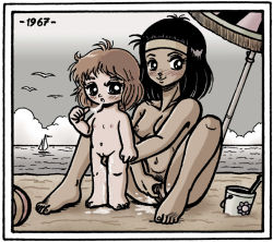  2girls age_difference ball beach bird birds blush boat breasts bucket collarbones covered_erect_nipples fingering flat_chest headband incest loli madoc masturbation mother_and_daughter multiple_girls navel nipples nude pail pussy_juice sitting spread_legs umbrella uncensored watercraft yuri  rating:Explicit score:27 user:Kroton