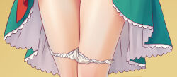  1girl absurdres close-up cropped dragon_quest dragon_quest_xi dress emma_(dq11) female_focus highres n.g. panties panty_pull simple_background solo underwear white_panties 