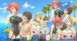 1boy 2girls 3d banana beach blonde_hair breast_sucking breasts brown_hair cleavage cloud competition_swimsuit creatures_(company) cup donkey_kong donkey_kong_(series) eavesdropping ffm_threesome floater food fruit game_freak gem gen_1_pokemon group_sex hair_ornament headpiece hetero highres island jewelry jigglypuff juice kiss koffing large_breasts licking licking_breast long_hair mario_(series) multiple_girls mythra_(xenoblade) nintendo nipples ocean one-piece_swimsuit open_mouth palm_tree pikachu pokemon pokemon_(creature) pyra_(xenoblade) red_hair rex_(xenoblade) sand short_hair sky smile source_filmmaker_(medium) staring super_mario_bros._1 swimming swimsuit threesome tiara tongue tongue_out topless_male tree urbanator waluigi water xenoblade_chronicles_(series) xenoblade_chronicles_2 rating:Questionable score:60 user:darkmetaknight9