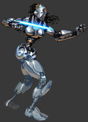 1girl arm_blade armor assassin blade blue_eyes breasts cyborg energy_sword dreadlocks kongai lightsaber machine robot solo sword terminator_(series) the_terminator weapon rating:Sensitive score:11 user:danbooru