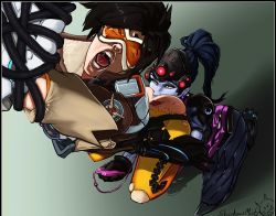  2girls anilingus ass bdsm bodysuit bondage bound femdom fucked_silly kneeling multiple_girls oral overwatch overwatch_1 sex_toy tagme tracer_(overwatch) vibrator widowmaker_(overwatch) yuri  rating:Explicit score:35 user:report_yasuo_4_feed