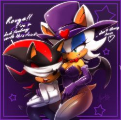 animal blindfold blue_eyes couple hat magician nancher red_eyes rouge_the_bat shadow_the_hedgehog sonic_(series) wand rating:Questionable score:6 user:dzv