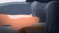  10s animated animated_gif erection feet foot_focus footjob fukubiki!_triangle:_miharu_after grip pants penis shinonome_futaba toes  rating:Explicit score:193 user:fapsam