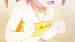  animated animated_gif breasts colored_skin fang fang_out harusaki_chiwa orange_hair ore_no_kanojo_to_osananajimi_ga_shuraba_sugiru small_breasts swimsuit white_skin  rating:Questionable score:19 user:LonelyWeeaboo