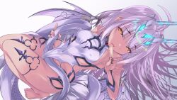  1girl bare_shoulders barefoot breasts commentary_request covered_erect_nipples covered_navel dragon_girl dragon_horns dragon_tail enno_rei_(masochist_high) fate/grand_order fate_(series) food full_body highres holding holding_food holding_own_tail horns long_hair looking_at_viewer low_wings melusine_(fate) melusine_(swimsuit_ruler)_(fate) melusine_(swimsuit_ruler)_(second_ascension)_(fate) nail_polish one-piece_swimsuit pink_nails popsicle sexually_suggestive sidelocks small_breasts solo swimsuit tail thighs toenail_polish toenails tongue tongue_out white_background white_hair white_one-piece_swimsuit wings yellow_eyes 