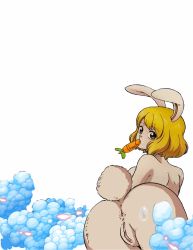  1girl animal_ears animated animated_gif anus ass bent_over blonde_hair carrot carrot_(one_piece) from_behind highres looking_at_viewer looking_back mouth_hold nude one_piece pussy rabbit rabbit_ears rabbit_tail raida_(j5einmnjp3r49k6) solo tail uncensored  rating:Explicit score:110 user:Cloudskipper