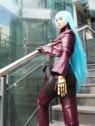  airbrushed chinese_text cosplay kula_diamond meiwai photo_(medium) snk the_king_of_fighters  rating:Sensitive score:8 user:hntcboy
