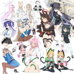  ! 6+girls ? absurdres ahoge angel_wings animal_ear_fluff animal_ear_headphones animal_ears aqua_leotard armband arona_(blue_archive) asuna_(blue_archive) asuna_(bunny)_(blue_archive) asymmetrical_legwear bare_legs bikini bikini_under_clothes black_bikini black_bow black_dress black_gloves black_hair black_hat black_kimono black_leotard black_shorts black_skirt black_thighhighs black_wings blonde_hair blue_archive blue_armband blue_bow blue_bowtie blue_eyes blue_hair blue_halo blue_leotard blue_necktie blue_skirt blue_sweater blush bow bowtie breasts brown_hair brown_pantyhose butterfly_hair_ornament candy capelet cat_ear_headphones cat_ears cat_tail china_dress chinese_clothes cleavage closed_eyes closed_mouth coat collared_shirt commentary_request dark-skinned_female dark_skin demon_tail detached_collar detached_sleeves doodle_sensei_(blue_archive) double_bun dragon_print dress earpiece extra_ears eyes_visible_through_hair fake_animal_ears feathered_wings fingerless_gloves fishnet_pantyhose fishnet_thighhighs fishnets flat_chest floral_print flower food fox_ears fox_girl front-tie_bikini_top front-tie_top gloves green_eyes green_hair green_halo grey_coat grey_eyes grey_halo hair_between_eyes hair_bow hair_bun hair_flower hair_ornament hair_over_one_eye half_gloves halo hanako_(blue_archive) hanako_(swimsuit)_(blue_archive) hand_in_own_hair handheld_game_console hat head_wings headphones heart heart-shaped_pupils heart_tail_duo hikari_(blue_archive) nozomi_(blue_archive) highres holding holding_candy holding_food holding_handheld_game_console holding_hose holding_lollipop hose ira_n jacket japanese_clothes karin_(blue_archive) karin_(bunny)_(blue_archive) kazusa_(blue_archive) kimono kisaki_(blue_archive) koharu_(blue_archive) koharu_(swimsuit)_(blue_archive) large_breasts leotard light_brown_hair lollipop long_hair long_sleeves looking_at_another looking_at_viewer low_twintails low_wings mechanical_halo midori_(blue_archive) mika_(blue_archive) miniskirt moe_(blue_archive) momoi_(blue_archive) multicolored_hair multiple_girls nagisa_(blue_archive) necktie no_shoes obi off_shoulder official_alternate_costume open_mouth oversized_clothes oversized_shirt panties pantyhose parted_bangs partially_unbuttoned peaked_cap pelvic_curtain pink_bikini pink_eyes pink_hair pink_halo pink_panties playboy_bunny pleated_skirt pointy_ears pom_pom_(clothes) pom_pom_hair_ornament print_bikini print_dress purple_eyes purple_hair rabbit_ears raccoon_ears raccoon_girl red_halo reisa_(blue_archive) round_eyewear saki_(blue_archive) sash see-through see-through_shirt seia_(blue_archive) sensei_(blue_archive) shirt short_hair short_shorts short_sleeves shorts shun_(blue_archive) shun_(small)_(blue_archive) siblings sidelocks single_bare_shoulder single_side_bun sisters sitting skindentation skirt sleeveless sleeveless_dress sleeves_past_fingers sleeves_past_wrists small_breasts smile sparkle spoken_exclamation_mark spoken_heart spoken_question_mark strapless strapless_leotard striped_clothes striped_panties sweatdrop sweater swimsuit symbol-shaped_pupils tail tassel tea_party_(blue_archive) thigh_strap thighband_pantyhose thighhighs thighs tiger_ears tiger_girl toki_(blue_archive) toki_(bunny)_(blue_archive) tour_guide translation_request tsubaki_(blue_archive) tsubaki_(guide)_(blue_archive) twins twintails two-tone_hair two_side_up underwear v very_long_hair wakamo_(blue_archive) wet wet_clothes wet_shirt white_background white_capelet white_dress white_flower white_gloves white_jacket white_shirt white_thighhighs white_wings wings wrist_cuffs yellow_eyes yellow_halo yuuka_(blue_archive) zzz 
