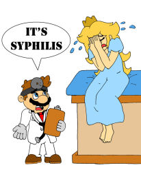 dr._mario english mario princess_peach super_mario_bros._1 syphilis tears rating:Sensitive score:8 user:Wariygas