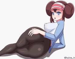  1girl animated ass ass_focus ass_grab black_pantyhose blue_eyes breasts brown_hair cameltoe creatures_(company) double_bun eye_contact game_freak grabbing_own_ass hair_bun holine huge_ass large_breasts leggings long_hair looking_at_another looking_at_viewer nintendo pantyhose pokemon pokemon_bw2 rosa_(pokemon) solo thick_thighs thighs tight_clothes twintails video white_background  rating:Questionable score:183 user:JSimesenMac
