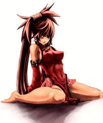  1girl arc_system_works bad_anatomy bad_feet bad_id bad_pixiv_id barefoot breasts brown_eyes brown_hair china_dress chinese_clothes detached_sleeves dress artistic_error feet guilty_gear highres impossible_clothes impossible_shirt kuradoberi_jam large_breasts notequal one_eye_closed perky_breasts poorly_drawn shirt solo wink  rating:Questionable score:20 user:danbooru