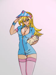  artist_request blush breasts cleavage dark_magician_girl duel_monster green_eyes large_breasts long_hair magician miniskirt nurse panties skirt underwear yu-gi-oh! yu-gi-oh!_duel_monsters  rating:Questionable score:20 user:saixak