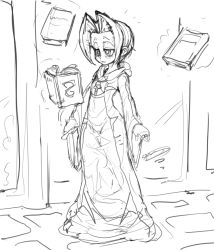  1girl book dagger grimoire knife magician sketch space_jim_(mimic) tagme weapon  rating:Questionable score:5 user:Kjuney