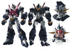  from_behind full_body glowing glowing_eyes go_nagai mazinger_(series) mazinger_z mecha no_humans paintedmike robot simple_background solo standing white_background 
