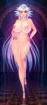  00s 1girl akiranime animated aqua_hair basquash! blue_hair bouncing_breasts bracelet breasts cleavage column curvy earrings eyes_visible_through_hair female_focus full_body glasses hair_over_one_eye hands_on_own_hips haruka_gracia high_heels huge_breasts indoors jewelry light_purple_hair long_hair looking_at_viewer narrow_waist navel nipples no_pussy nude pillar pumps red_footwear reflection shiny_skin shoes smile solo sunglasses very_long_hair video walking wide_hips  rating:Explicit score:139 user:draxdrilox