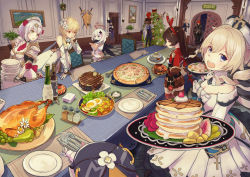 2boys 6+girls :d ahoge amber_(genshin_impact) animal_ears apron armor ascot backpack bag barbara_(genshin_impact) baron_bunny_(genshin_impact) blonde_hair blue_eyes bottle bow braid breastplate breasts brown_hair cabbie_hat cai_yuan cake carrying cat_ears cat_girl chair chicken_(food) chocolate_cake christmas christmas_ornaments christmas_tree cleavage commentary_request detached_collar detached_sleeves diluc_(genshin_impact) diona_(genshin_impact) dodoco_(genshin_impact) food genshin_impact green_eyes grey_hair hair_between_eyes hair_bow hair_ornament hair_ribbon hat hat_feather hat_ornament indoors jean_(genshin_impact) jumpy_dumpty kaeya_(genshin_impact) klee_(genshin_impact) light_brown_hair lisa_(genshin_impact) long_hair long_sleeves looking_at_viewer low_twintails lumine_(genshin_impact) maid maid_apron maid_headdress meal meat multiple_boys multiple_girls noelle_(genshin_impact) open_mouth orange_eyes paimon_(genshin_impact) pancake piggyback pizza pizza_slice plate ponytail randoseru red_hair ribbon short_hair short_hair_with_long_locks short_sleeves shoulder_armor sidelocks single_braid sleeveless smile table twintails vision_(genshin_impact) white_hair wine_bottle witch_hat rating:General score:20 user:danbooru