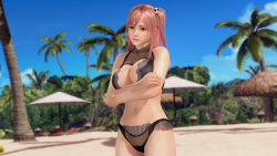 1girl 3d beach breasts cleavage dead_or_alive dead_or_alive_5 dead_or_alive_xtreme_3_fortune dead_or_alive_xtreme_beach_volleyball honoka_(doa) large_breasts official_art palm_tree pink_hair solo swimsuit tecmo tree rating:Questionable score:29 user:jojosstand
