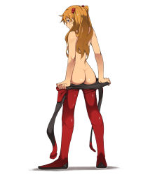 00s 1girl ass back bad_id bad_pixiv_id blue_eyes bodysuit brown_hair dimples_of_venus evangelion:_2.0_you_can_(not)_advance from_behind highres kosame_daizu long_hair looking_back neon_genesis_evangelion plugsuit rebuild_of_evangelion simple_background solo souryuu_asuka_langley undressing voyeurism rating:Questionable score:83 user:danbooru