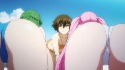 10s 3girls animated animated_gif ass bikini hagure_yuusha_no_estetica izumi_chikage looking_at_viewer looking_back multiple_girls nanase_haruka ousawa_miu swimsuit rating:Questionable score:52 user:lkuroi