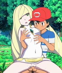  1boy 1girl age_difference ash_ketchum bottomless creatures_(company) game_freak hetero lusamine_(pokemon) mature_female nintendo onisan penis pokemon pokemon_(anime) pokemon_sm_(anime) pussy sex shota uncensored  rating:Explicit score:79 user:Cro_cell