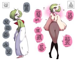  1girl absurdres bandage_on_face bandaged_arm bandaged_hand bandages barefoot black_pantyhose blush bob_cut breasts brown_skirt clothed_pokemon colored_skin creatures_(company) crossed_legs earrings english_text female_focus from_side full_body game_freak gardevoir gen_3_pokemon good_end green_hair green_skin hair_over_one_eye half-closed_eyes happy heart high-waist_skirt highres injury jewelry leaning_forward long_sleeves looking_at_viewer messy_hair multicolored_skin multiple_views narrow_waist neck_brace necklace nintendo one_eye_covered open_mouth pantyhose pencil_skirt pokemon pokemon_(creature) red_eyes ribbon-trimmed_sleeves ribbon_trim saltyxodium scratches shirt short_hair simple_background skirt small_breasts smile sparkle speech_bubble spoken_heart standing talking teeth two-tone_skin white_background white_skin wide_sleeves yellow_shirt  rating:General score:83 user:AngryZapdos