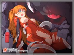 bodysuit breast_cutout clenched_teeth curvy embarrassed frown imminent_rape monster neon_genesis_evangelion open_mouth plugsuit pussy pussy_cutout red_bodysuit restrained solo souryuu_asuka_langley struggling sweatdrop teeth torn_clothes waero wide_hips rating:Explicit score:83 user:danbooru