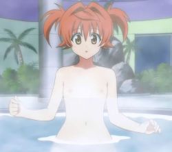  1girl bath flat_chest gender_request genderswap highres navel nude partially_submerged solo standing tagme to_love-ru water yuusaki_riko  rating:Questionable score:24 user:ouky