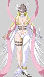  angel angel_girl angewomon digimon digimon_(creature) head_wings long_hair mask wings  rating:Questionable score:5 user:Chaos11