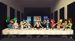  2boys 2ch.ru 6+girls ahoge alcohol animal_ears anonymous_(4chan) antenna_hair arguing artist_request banana banhammer-tan bare_shoulders barefoot beer black_hair blonde_hair blouse blue_eyes blue_hair blush bottle braid bread breasts brown_hair cake canape_(canape0130) candy carrot cat_ears caterpiller-tan chair child cigarette cigarette_pack cleavage closed_eyes colored_skin crab cup cyborg discussion dobropoke dobrotan dress drink drinking_glass dvach-tan everyone excavator excavator-tan faceless fine_art_parody fish food formal fruit glass glasses green_eyes green_hair green_skin hair_ornament highres iichan.ru indoors jewelry key knife landscape large_breasts lightning_hair long_hair long_table mascot mechanical_arms medium_breasts mentach-tan midriff mithgol-tan multiple_boys multiple_girls necklace necktie non-web_source nowai-tan nowai.ru null-sama open_mouth orange_(fruit) orange_hair panties parody personification pioneer_movement pioneer_neckerchief pizza plate pointing police police_uniform policewoman pretzel purple_hair red_eyes red_hair ru-chans sad sandwich sausage school_uniform shirt short_hair single_mechanical_arm skirt slavya-chan small_breasts smile soviet soviet_pioneer standing suit surprised t-shirt table tablecloth the_last_supper traditional_costume twin_braids twintails underwear uniform unyl-chan ussr-tan watermelon white_hair white_panties white_shirt window wine wine_glass zero-sama  rating:Sensitive score:27 user:danbooru