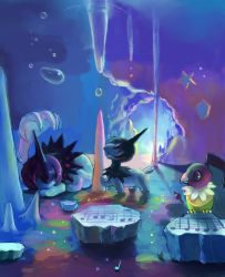  10s cave chatot creatures_(company) game_freak gen_4_pokemon highres icicle monozu nintendo pokemon pokemon_(creature) pokemon_bw  rating:Sensitive score:6 user:Megidola