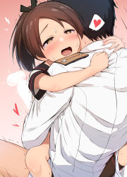 1boy 1girl admiral_(kancolle) age_difference arms_around_neck black_hair blush brown_eyes brown_hair censored clothed_sex commentary_request cross-section cum cum_in_pussy deep_penetration ejaculation epaulettes female_orgasm hair_ribbon happy_sex heart heart-shaped_pupils hetero highres internal_cumshot kantai_collection kneehighs lili_(liliplaylife) loli looking_at_viewer military military_uniform naval_uniform open_mouth orgasm panties panties_around_leg penis ponytail ribbon school_uniform serafuku sex shacho_(ko_no_ha) shikinami_(kancolle) sitting sitting_on_lap sitting_on_person socks spoken_heart straddling sweat symbol-shaped_pupils tears underwear uniform upright_straddle vaginal x-ray rating:Explicit score:482 user:danbooru