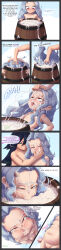  2girls 6+koma absurdres age_difference arms_at_sides asphyxiation barrel belly bisexual_female blue_background blue_eyes blush boku_no_hero_academia breasts bukkake cheek_bulge cleft_of_venus closed_mouth collarbone comic completely_nude cum cum_drool cum_in_container cum_in_mouth cum_inflation cum_on_body cum_on_breasts cum_on_hair cum_on_tongue cum_on_upper_body cum_string cumdrip drowning drowning_in_cum embarrassed empty_eyes english_text eri_(boku_no_hero_academia) excessive_cum eyebrows facial female_focus from_above gokkun grabbing_another&#039;s_hair grey_hair half-closed_eyes hand_on_another&#039;s_face hand_on_another&#039;s_head highres horns implied_futanari inflation kevabwtf loli long_hair looking_afar looking_at_object looking_at_viewer looking_down looking_up midnight_(boku_no_hero_academia) multiple_girls naughty_face nervous nervous_smile nipples nude onee-loli plump portrait pussy red_eyes rolling_eyes scared sequential simple_background single_horn small_breasts smile standing straight-on teeth third-party_edit tongue tongue_out uncensored upper_body upper_teeth_only wavy_mouth  rating:Explicit score:530 user:Only_Kemonomimi
