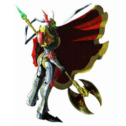  armor axe battle_axe cape digimon lowres no_humans solo stance weapon  rating:Sensitive score:6 user:mature_to_loli2