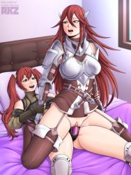  akazai akzzai bedroom clothed_sex cordelia_(fire_emblem) dildo fire_emblem fire_emblem_awakening incest mother_and_daughter nintendo red_hair reverse_cowgirl_position severa_(fire_emblem) sex_from_behind straddling strap-on twintails yuri  rating:Explicit score:59 user:Selenophobia